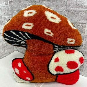 Urban Outfitters Mushroom Tufted Throw Pillow Boho Bohemian Decor Rare 15”
